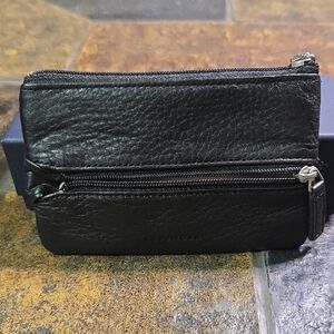 Black Leather Small Wallet